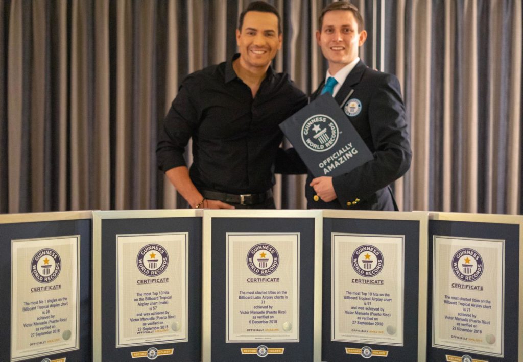 Victor Manuelle Guinness World Records Dic 2018